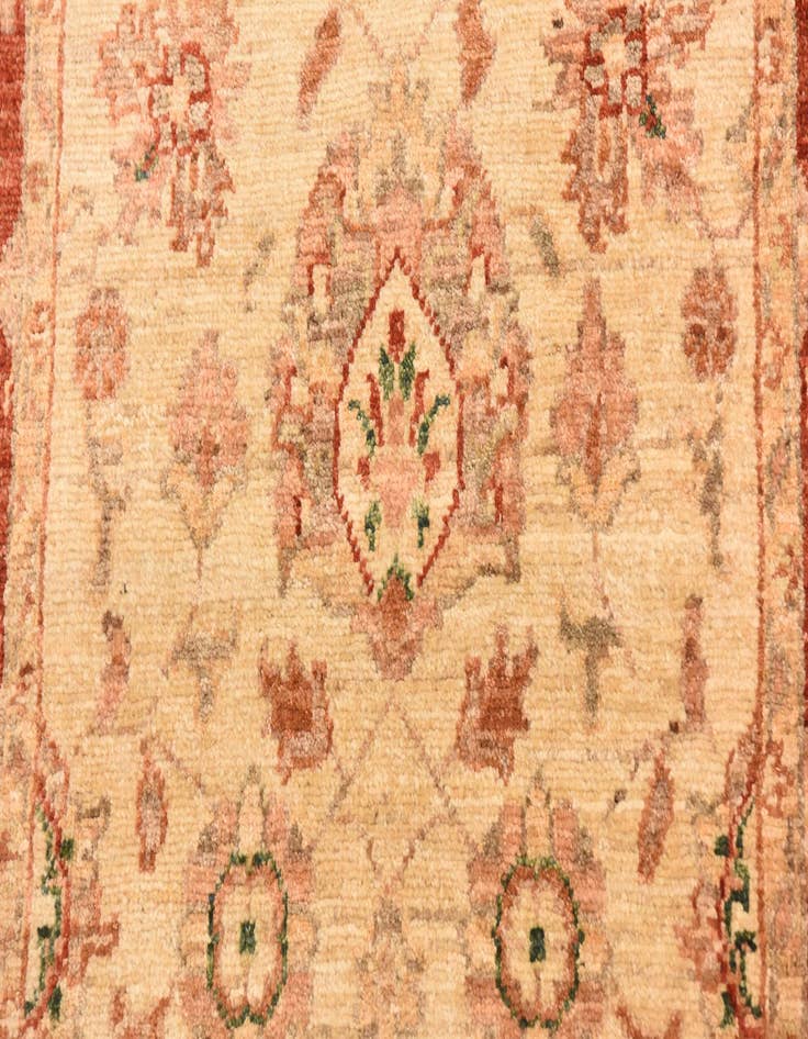 Detail image of 2' 9 x 9' 8  Hand Knotted Peshawar Ziegler Runner Rug
