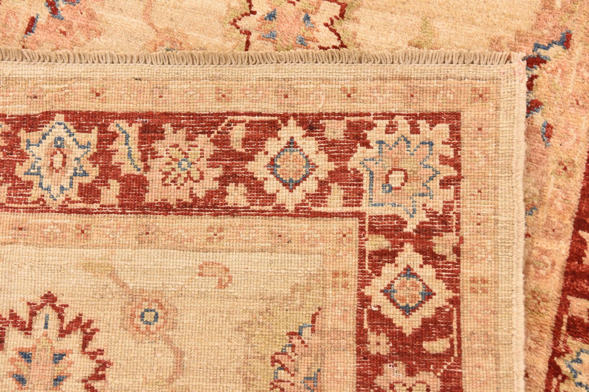 2' 9 x 9' 8 Hand Knotted Peshawar Ziegler Runner Rug