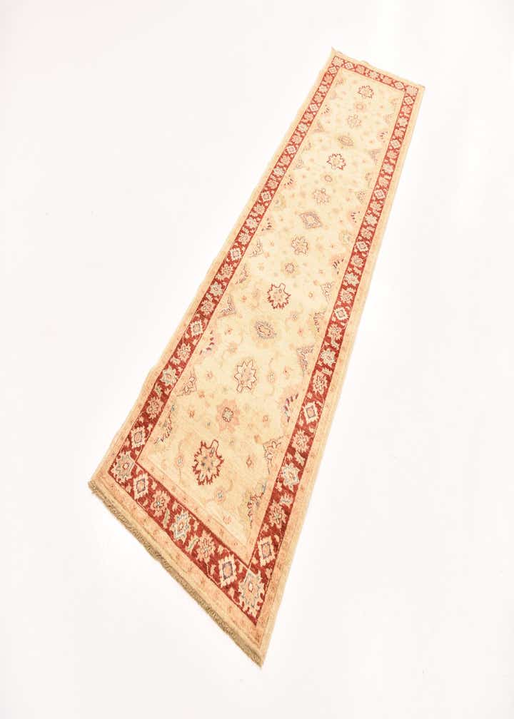 2' 9 x 9' 8 Hand Knotted Peshawar Ziegler Runner Rug