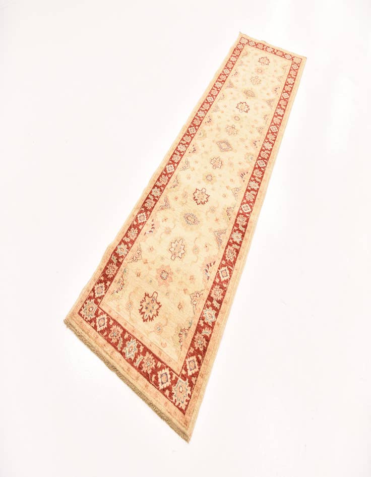 Detail image of 2' 9 x 9' 8  Hand Knotted Peshawar Ziegler Runner Rug