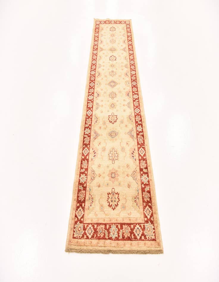 Detail image of 2' 9 x 9' 8 Hand Knotted Peshawar Ziegler Runner Rug