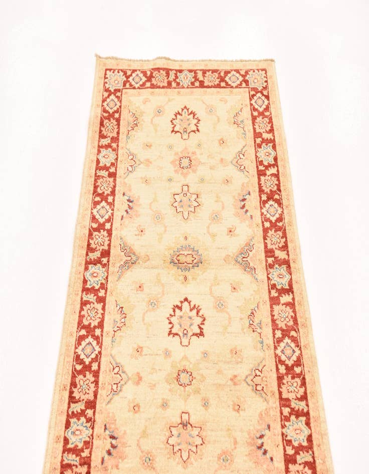 Detail image of 2' 9 x 9' 8 Hand Knotted Peshawar Ziegler Runner Rug