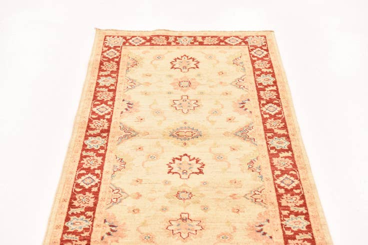 Detail image of 2' 9 x 9' 8 Hand Knotted Peshawar Ziegler Runner Rug