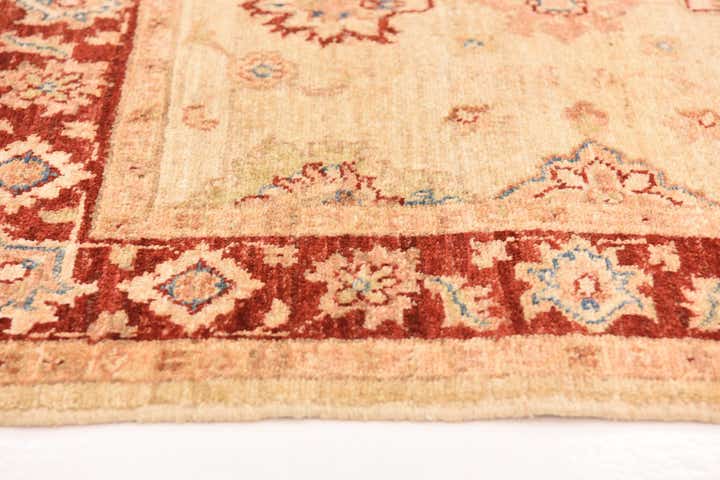 2' 9 x 9' 8 Hand Knotted Peshawar Ziegler Runner Rug