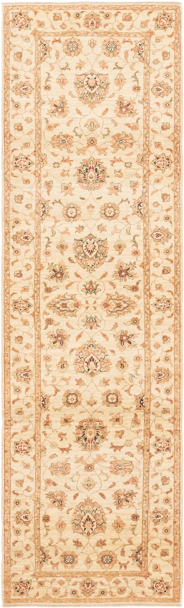 2' 10 x 9' 9 Hand Knotted Peshawar Ziegler Runner Rug