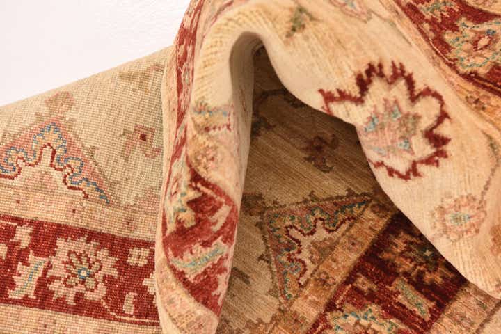 2' 9 x 9' 5 Hand Knotted Peshawar Ziegler Runner Rug