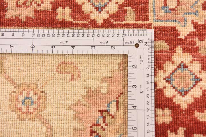 2' 9 x 9' 5 Hand Knotted Peshawar Ziegler Runner Rug