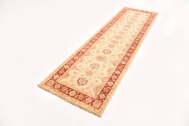 Detail image of 2' 9 x 9' 5 Hand Knotted Peshawar Ziegler Runner Rug