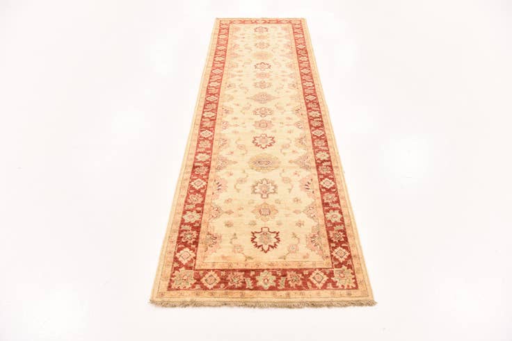 Detail image of 2' 9 x 9' 5 Hand Knotted Peshawar Ziegler Runner Rug