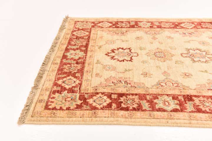2' 9 x 9' 5 Hand Knotted Peshawar Ziegler Runner Rug