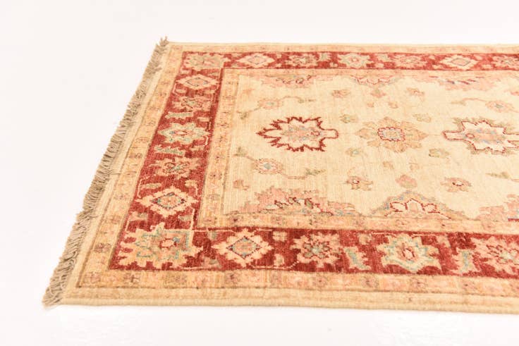 Detail image of 2' 9 x 9' 5 Hand Knotted Peshawar Ziegler Runner Rug