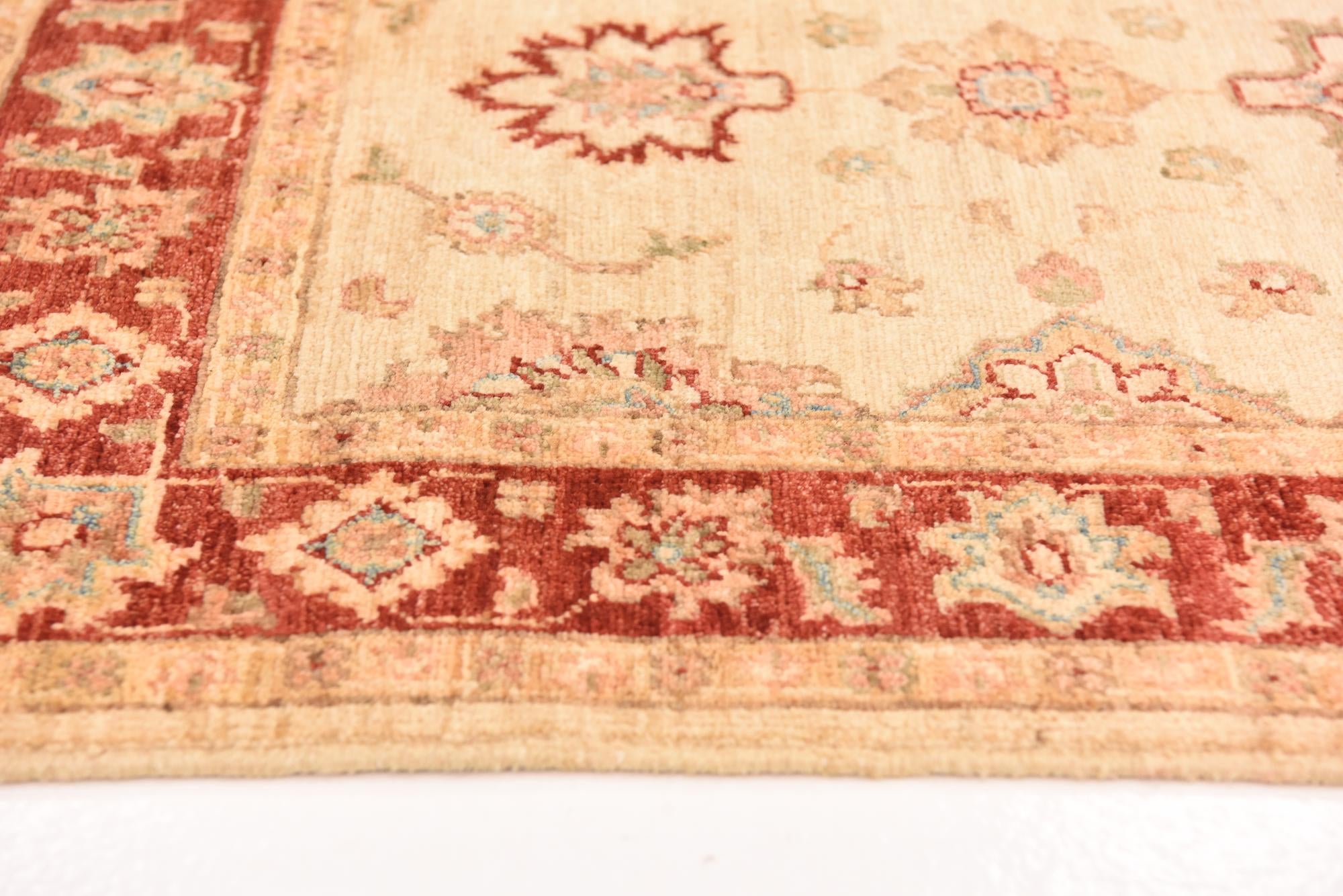 2' 9 x 9' 5 Hand Knotted Peshawar Ziegler Runner Rug