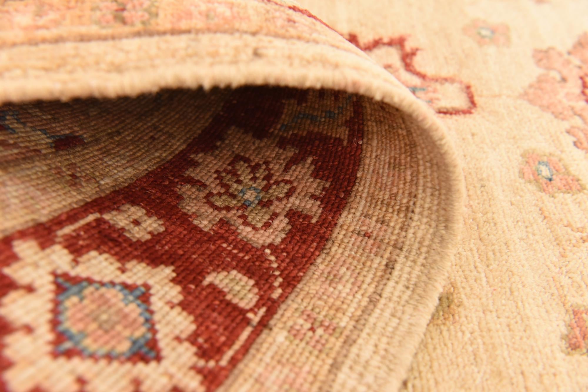 2' 9 x 9' 5 Hand Knotted Peshawar Ziegler Runner Rug