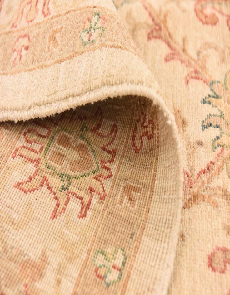 Detail image of 5' x 9' 6  Hand Knotted Peshawar Ziegler Runner Rug