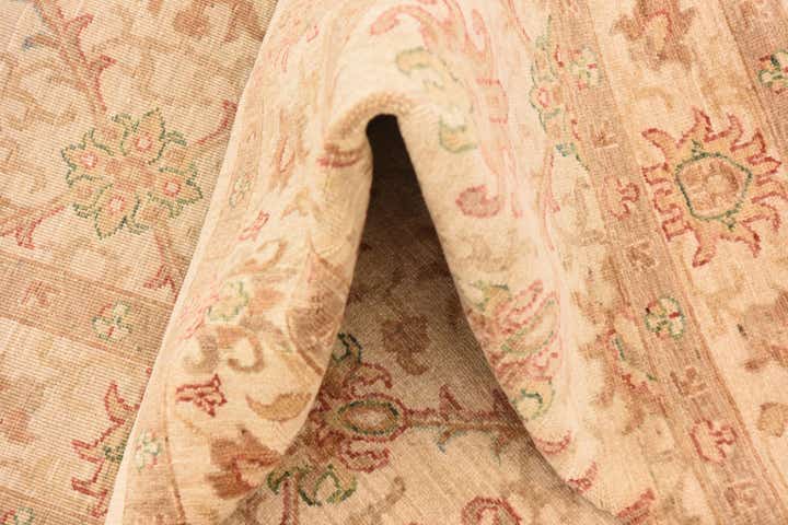 5' x 9' 6 Hand Knotted Peshawar Ziegler Runner Rug