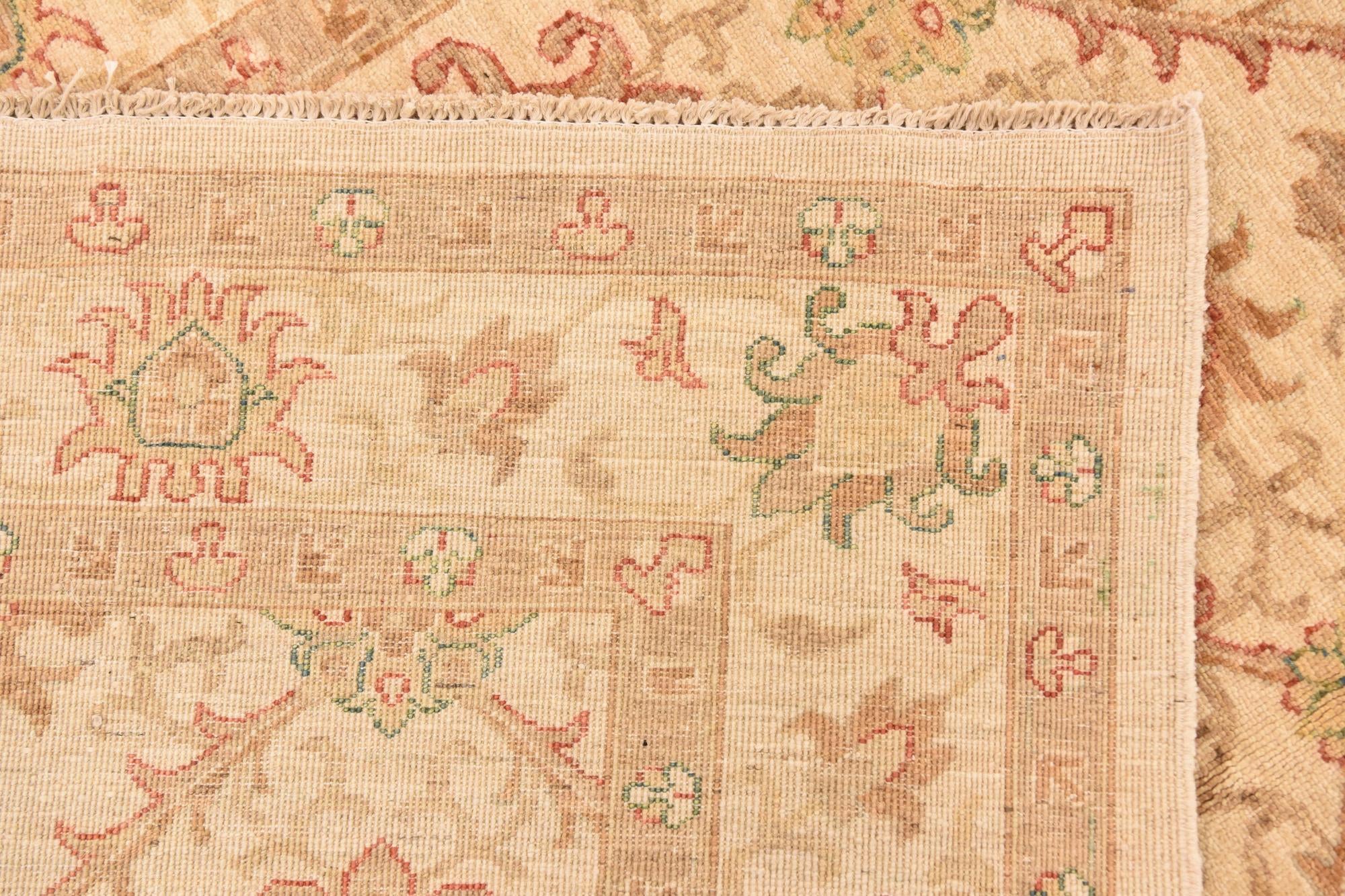 5' x 9' 6 Hand Knotted Peshawar Ziegler Runner Rug