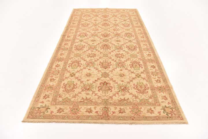5' x 9' 6 Hand Knotted Peshawar Ziegler Runner Rug