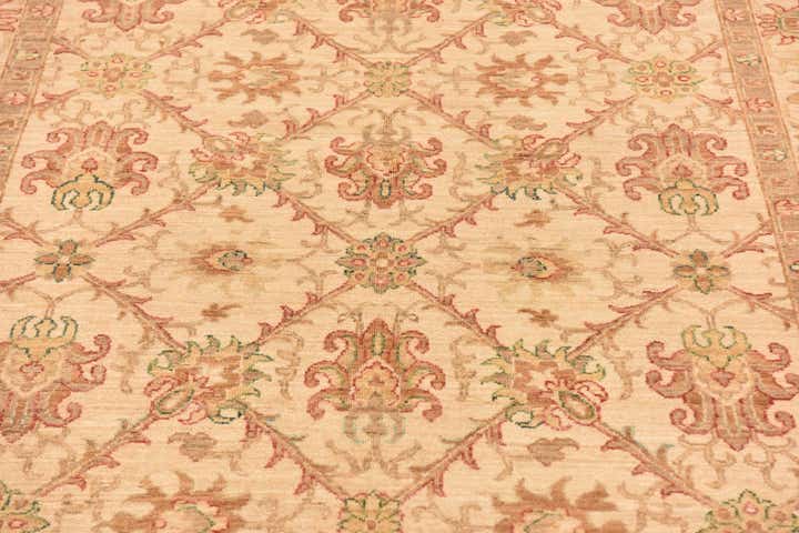 5' x 9' 6 Hand Knotted Peshawar Ziegler Runner Rug