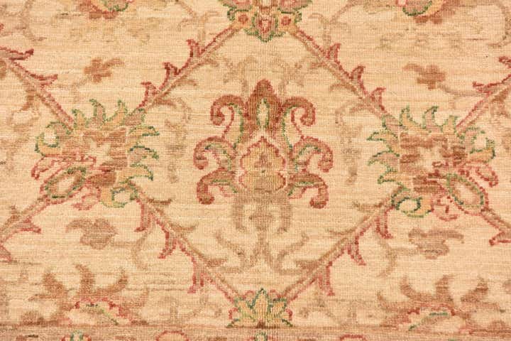 5' x 9' 6 Hand Knotted Peshawar Ziegler Runner Rug