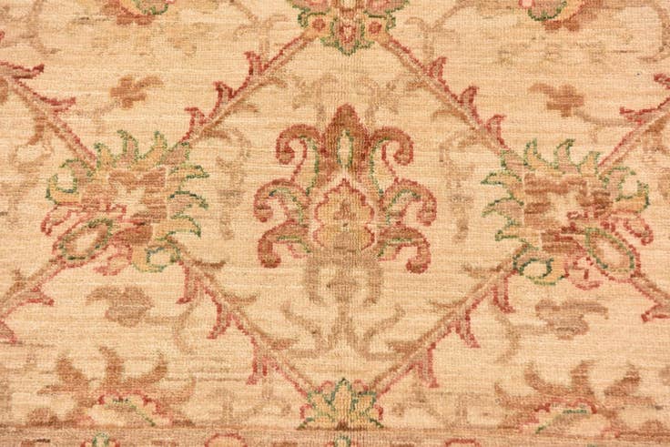 Detail image of 5' x 9' 6 Hand Knotted Peshawar Ziegler Runner Rug