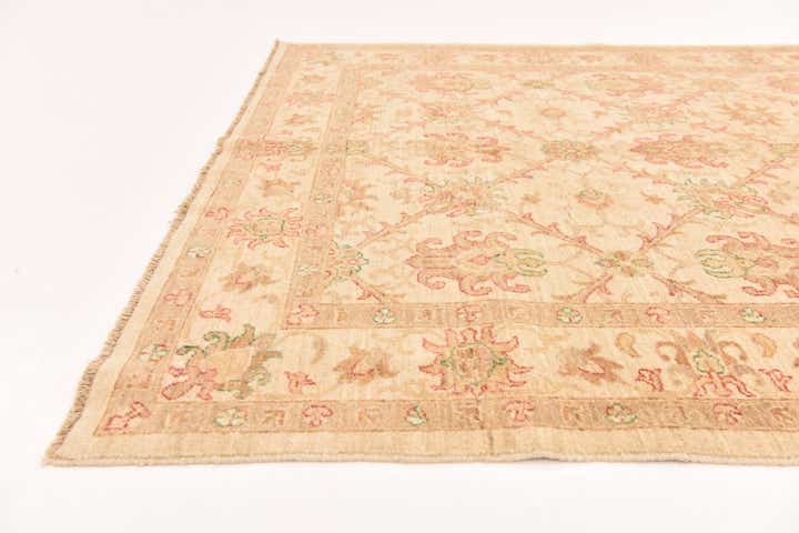 5' x 9' 6 Hand Knotted Peshawar Ziegler Runner Rug