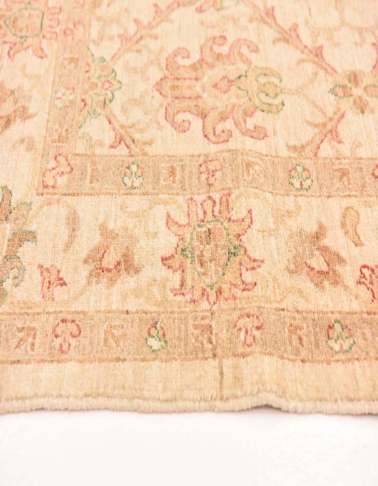 Detail image of 5' x 9' 6  Hand Knotted Peshawar Ziegler Runner Rug