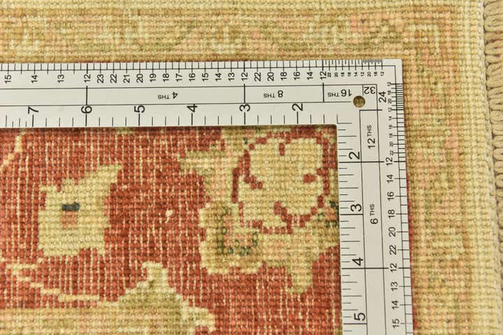 2' 9 x 9' 9 Hand Knotted Peshawar Ziegler Runner Rug