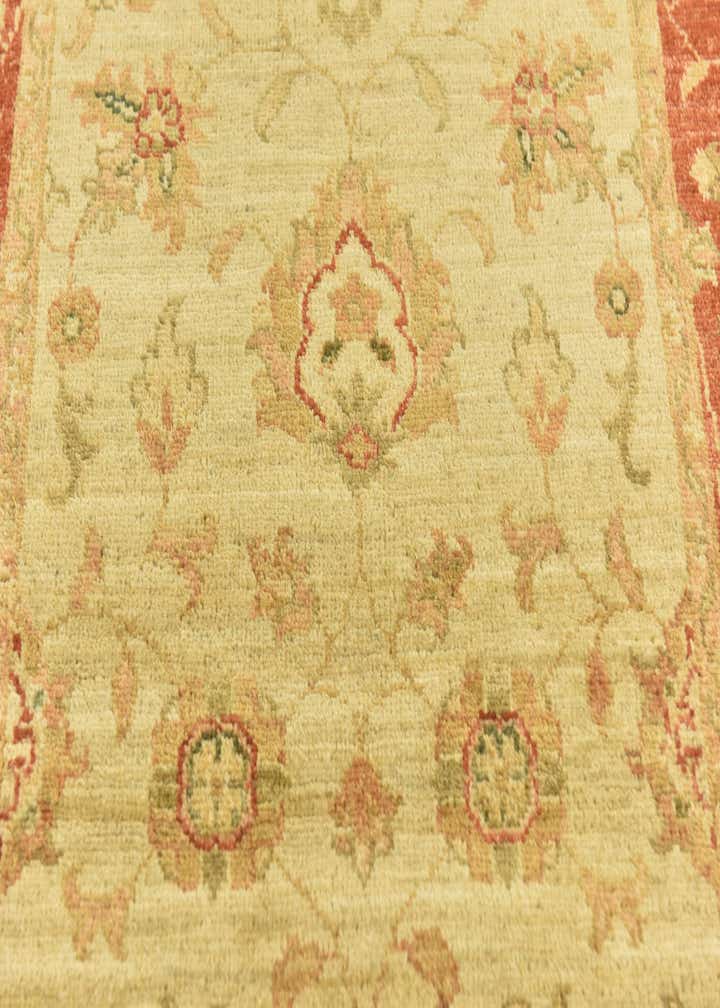 2' 9 x 9' 9 Hand Knotted Peshawar Ziegler Runner Rug