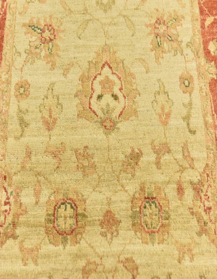 Detail image of 2' 9 x 9' 9 Hand Knotted Peshawar Ziegler Runner Rug