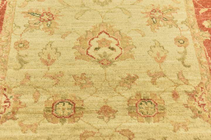 2' 9 x 9' 9 Hand Knotted Peshawar Ziegler Runner Rug
