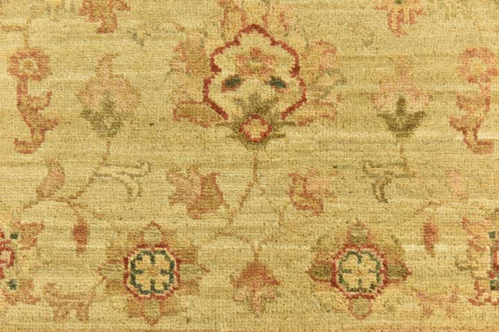 2' 9 x 9' 9 Hand Knotted Peshawar Ziegler Runner Rug
