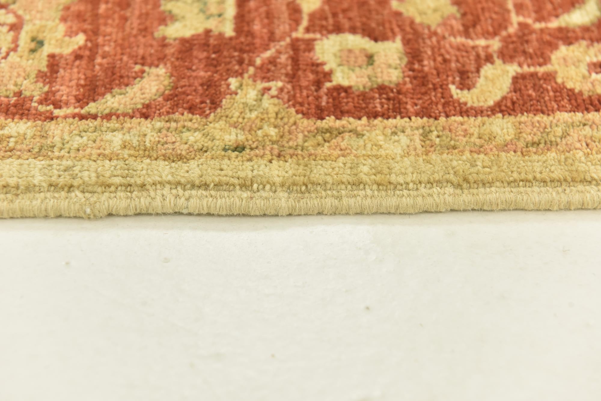 2' 9 x 9' 9 Hand Knotted Peshawar Ziegler Runner Rug
