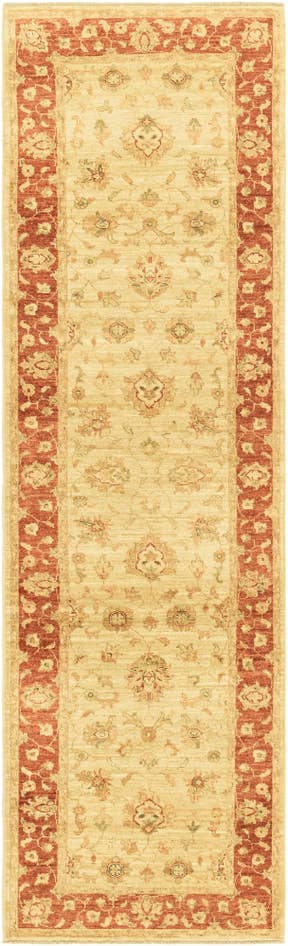Detail image of 2' 9 x 9' 9 Hand Knotted Peshawar Ziegler Runner Rug