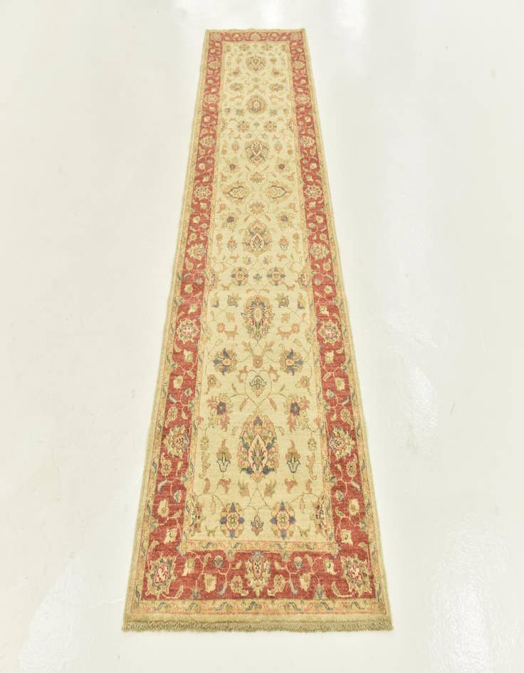 Detail image of 2' 9 x 9' 8  Hand Knotted Peshawar Ziegler Runner Rug