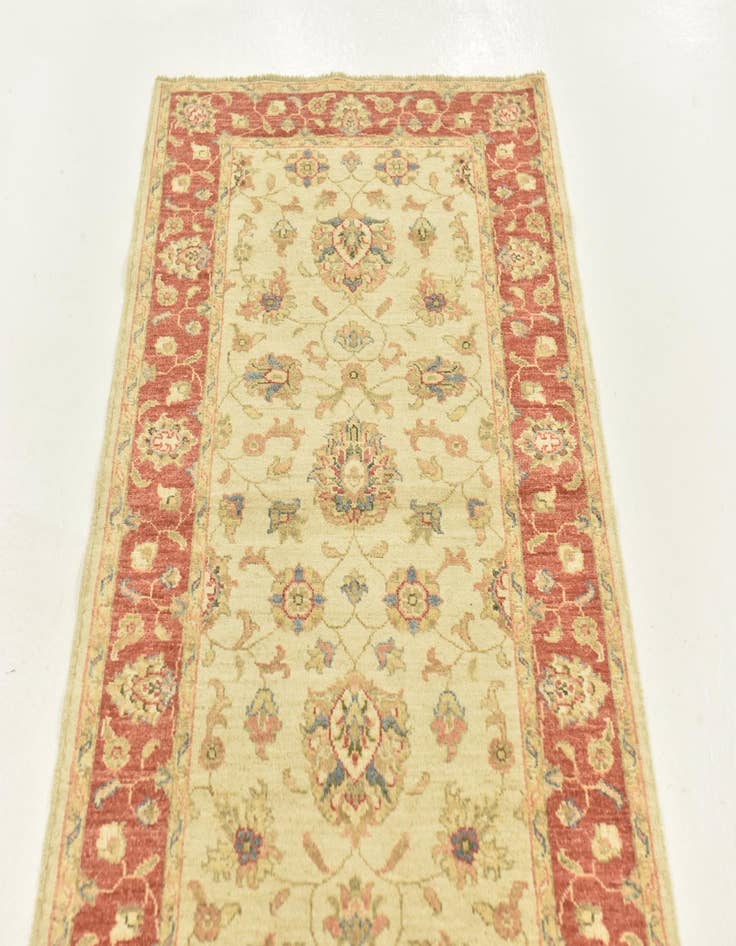 Detail image of 2' 9 x 9' 8  Hand Knotted Peshawar Ziegler Runner Rug