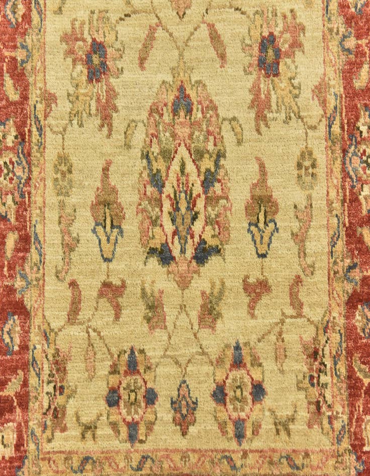 Detail image of 2' 9 x 9' 8  Hand Knotted Peshawar Ziegler Runner Rug