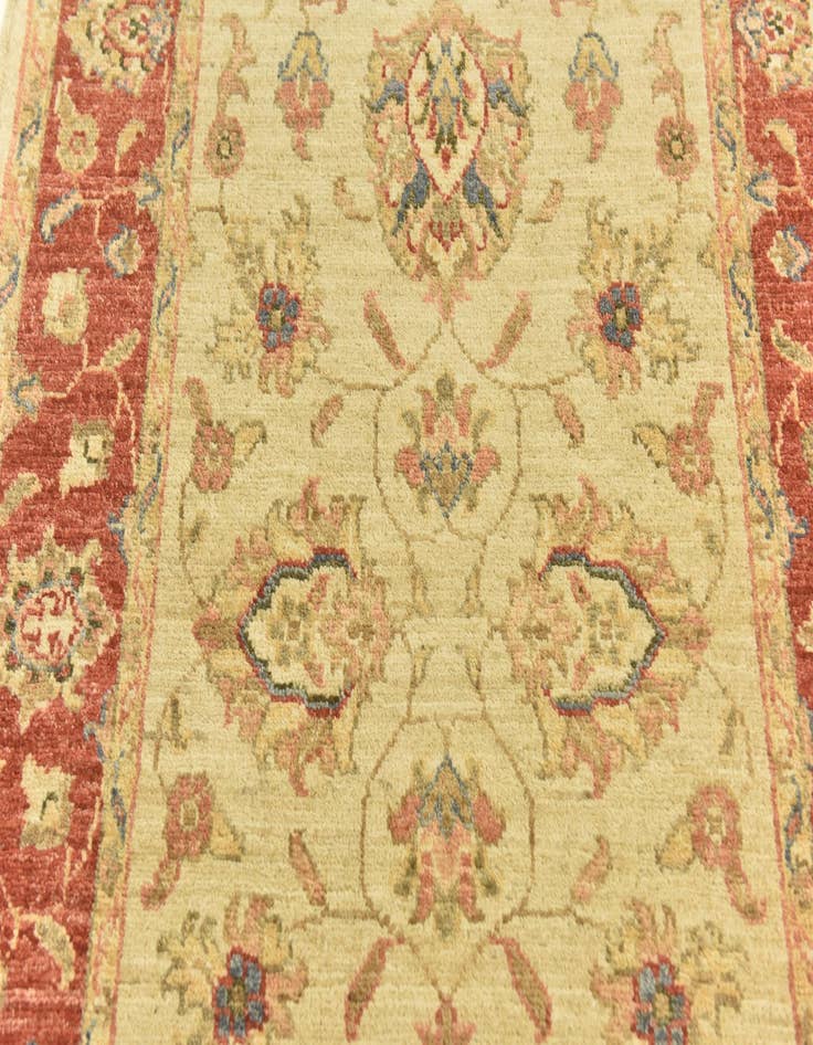 Detail image of 2' 9 x 9' 8  Hand Knotted Peshawar Ziegler Runner Rug