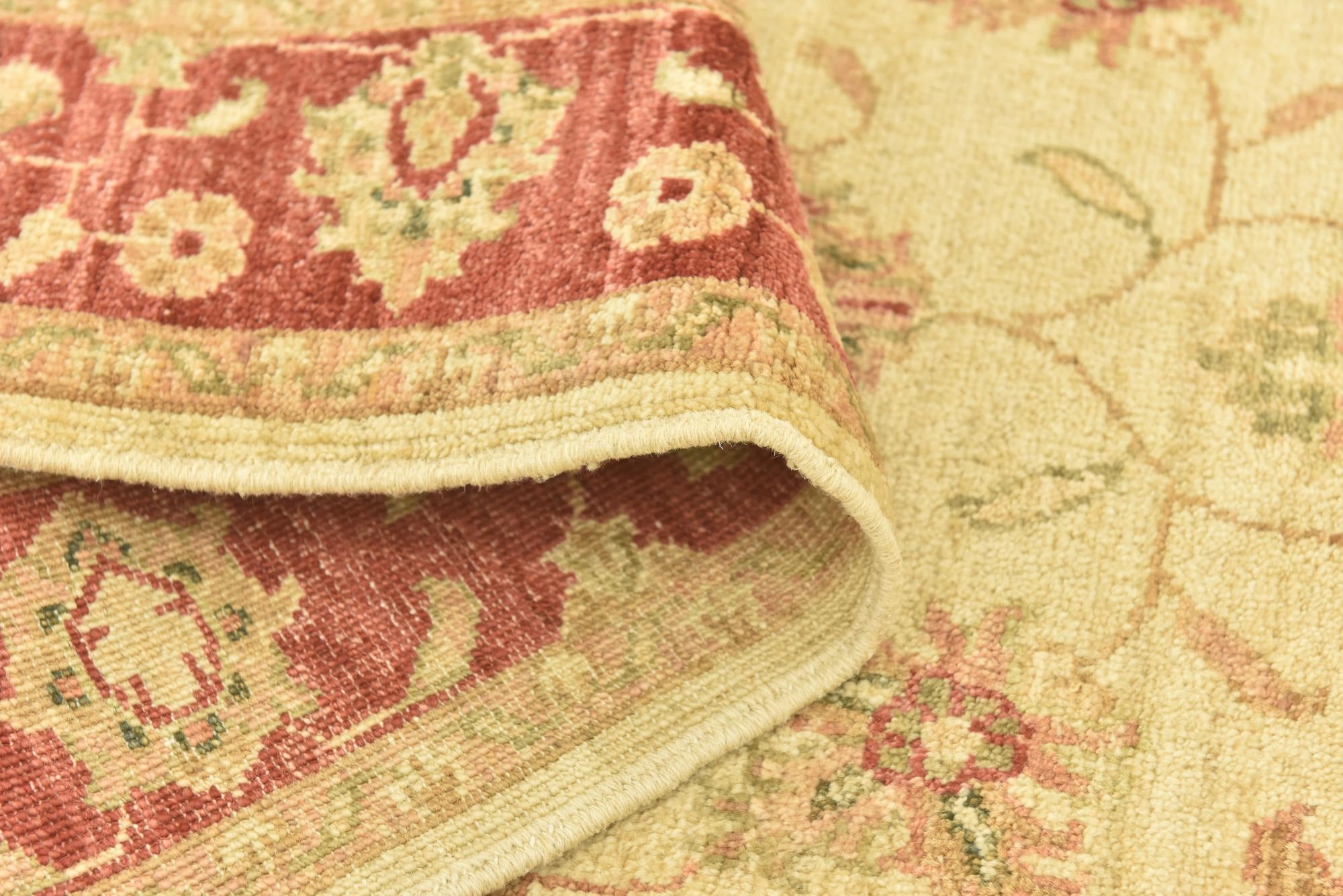 2' 9 x 10' Hand Knotted Peshawar Ziegler Runner Rug