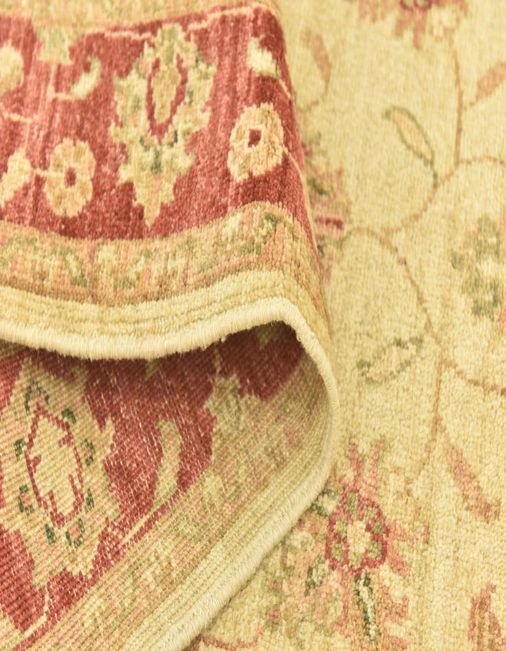 Detail image of 2' 9 x 10'  Hand Knotted Peshawar Ziegler Runner Rug