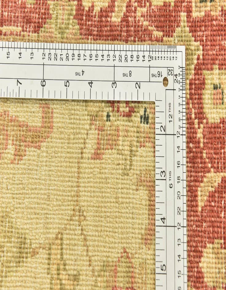 Detail image of 2' 9 x 10'  Hand Knotted Peshawar Ziegler Runner Rug