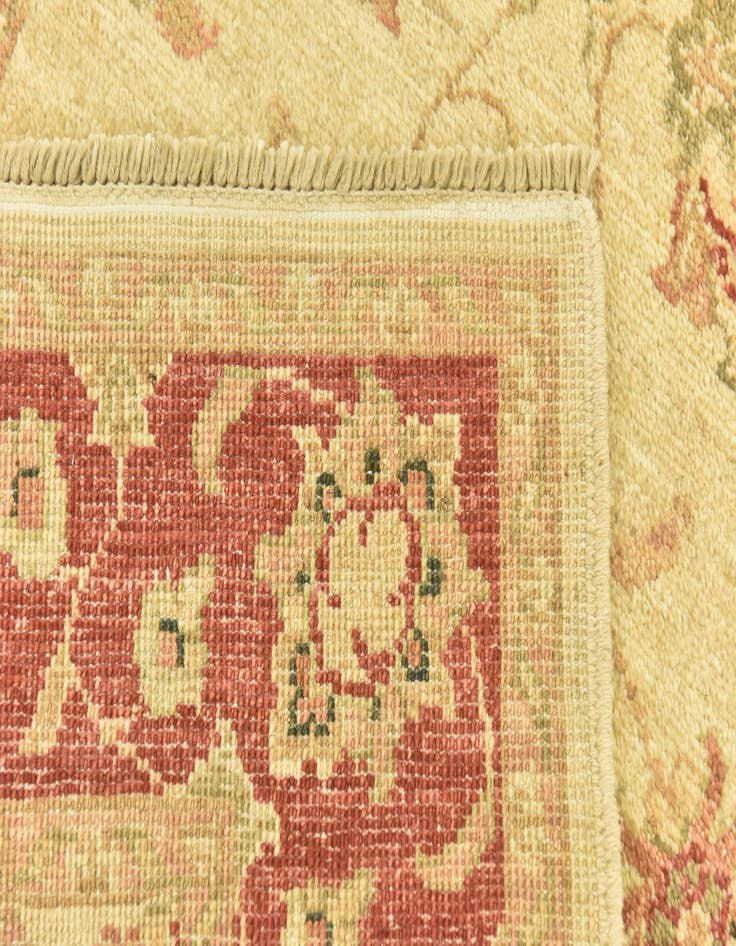 Detail image of 2' 9 x 10'  Hand Knotted Peshawar Ziegler Runner Rug