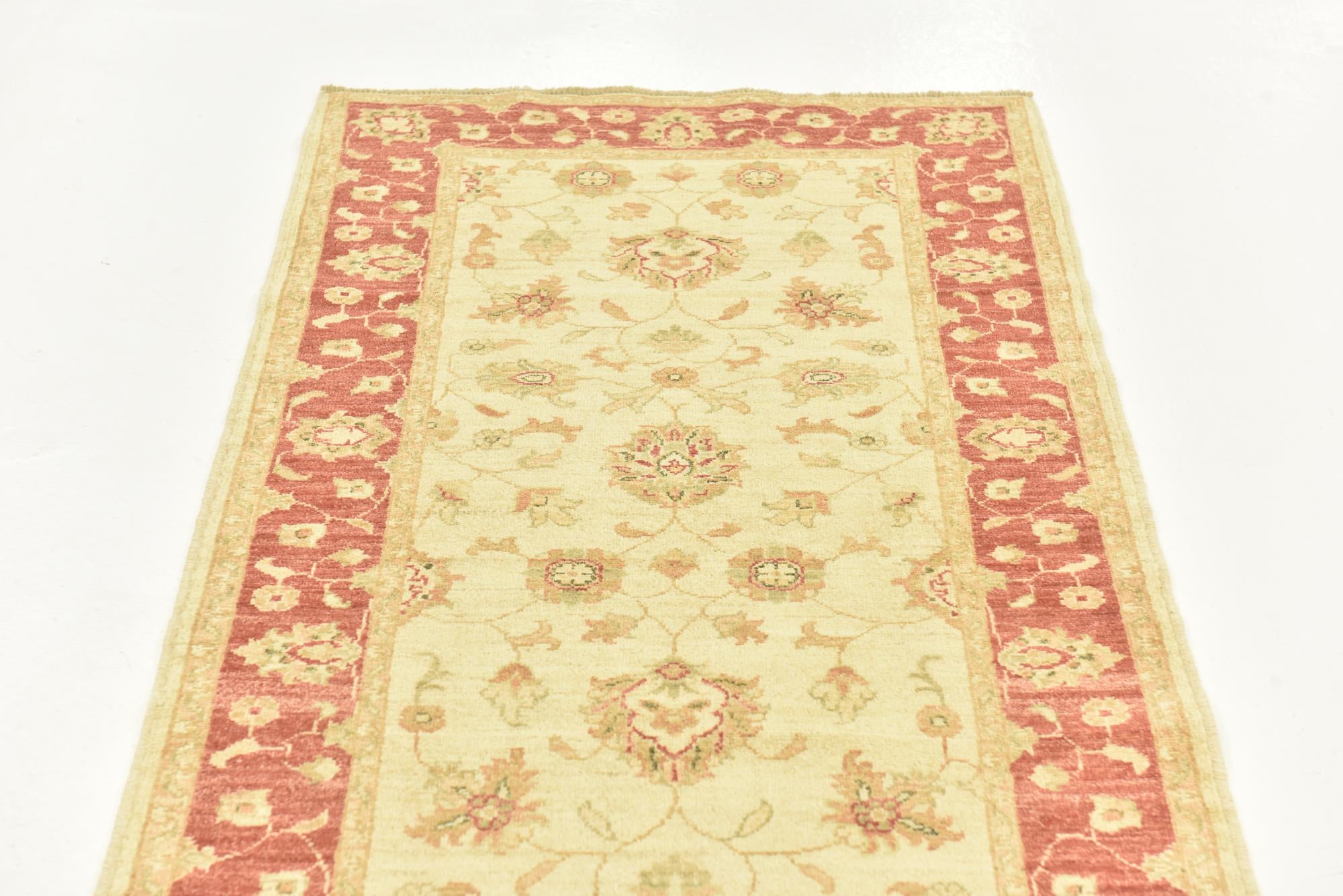 2' 9 x 10' Hand Knotted Peshawar Ziegler Runner Rug