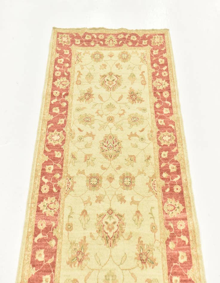 Detail image of 2' 9 x 10'  Hand Knotted Peshawar Ziegler Runner Rug