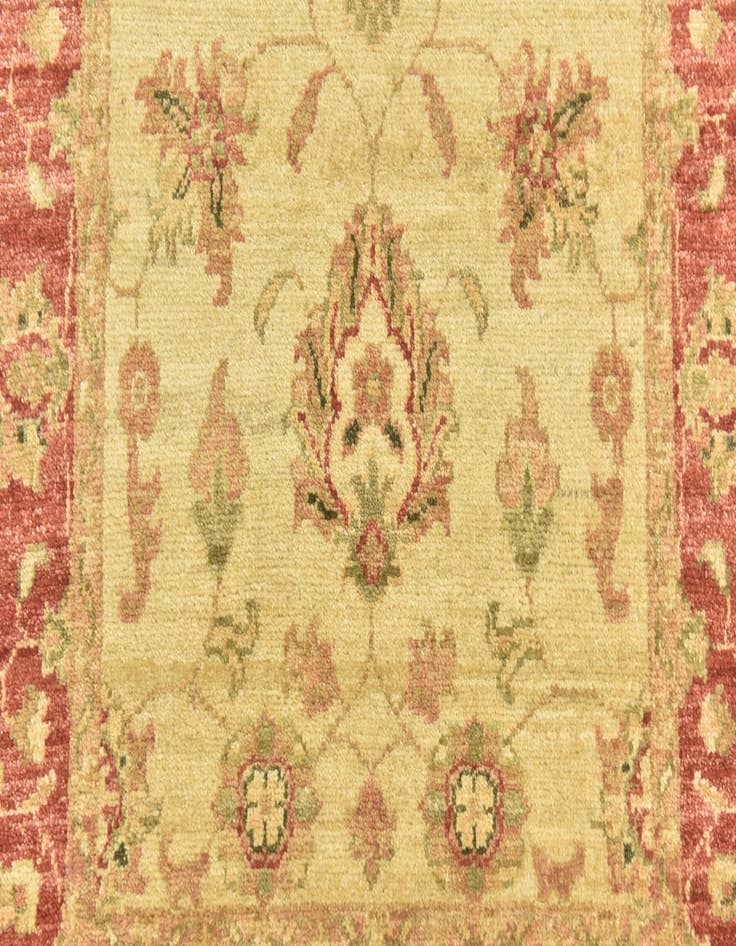 Detail image of 2' 9 x 10'  Hand Knotted Peshawar Ziegler Runner Rug
