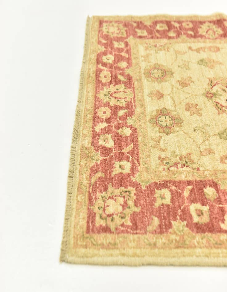 Detail image of 2' 9 x 10'  Hand Knotted Peshawar Ziegler Runner Rug