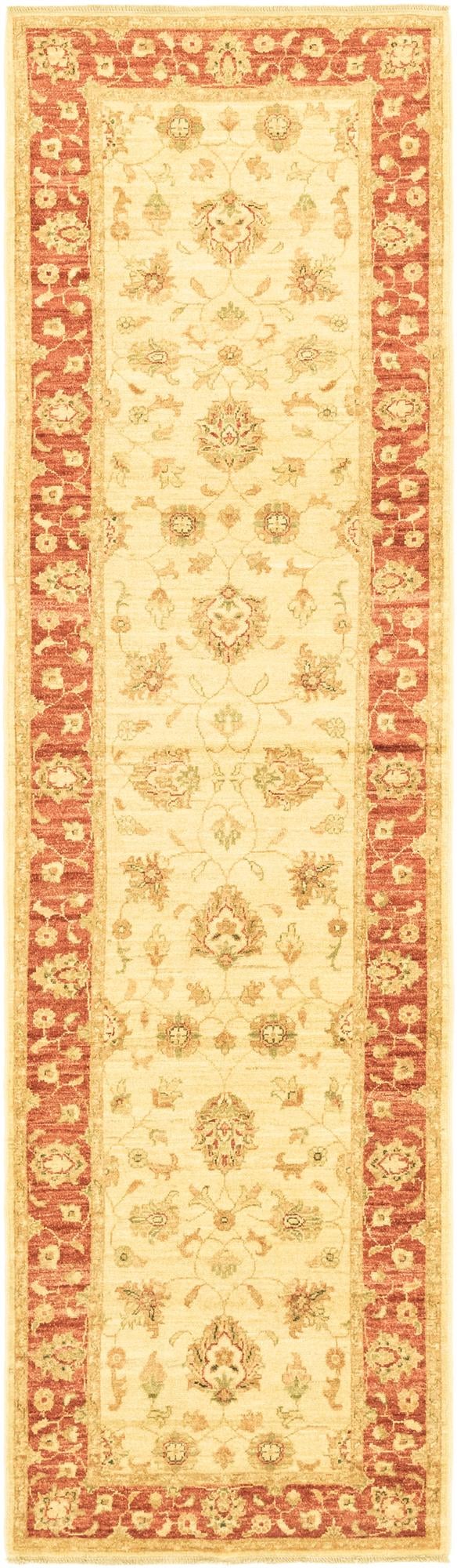 2' 9 x 10' Hand Knotted Peshawar Ziegler Runner Rug