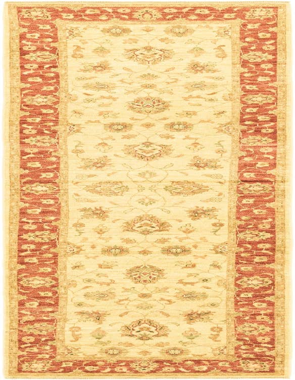 Detail image of 2' 9 x 10' Hand Knotted Peshawar Ziegler Runner Rug