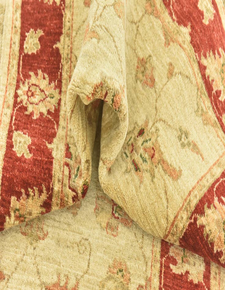 Detail image of 2' 8 x 9' 3  Hand Knotted Peshawar Ziegler Runner Rug