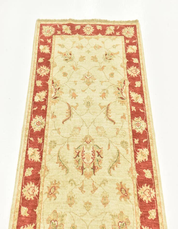 Detail image of 2' 8 x 9' 3  Hand Knotted Peshawar Ziegler Runner Rug