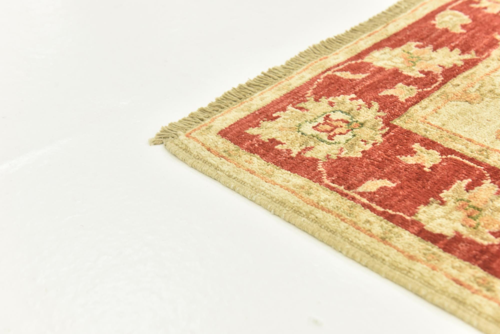 2' 8 x 9' 3 Hand Knotted Peshawar Ziegler Runner Rug